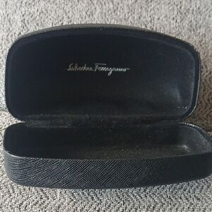 Salvatore Ferragamo Black Glasses Case